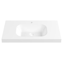 Stadium Accessible 900mm Gloss White Composite Wall Hung Basin
